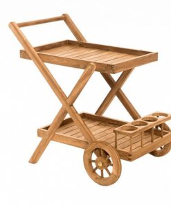 DEOKORK Záhradný servírovací vozík teak MONTE