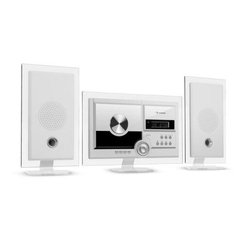 Auna Stereo Sonic, DAB+ stereo systém, DAB+, CD prehrávač, USB, BT, biely