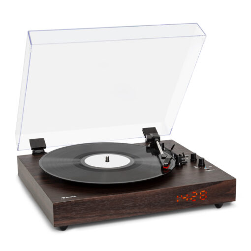 Auna auna TT-Classic Chrono, gramofón, kryt proti prachu, Bluetooth, vrátane reproduktorov, 33/45/78 otáčok/minútu