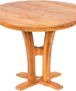 DEOKORK Záhradný teakový stôl DANTE ⌀ 100 cm
