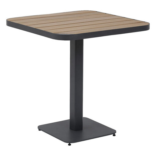 DEOKORK Hliníkový stôl CAPRI 70x70 cm (antracit)
