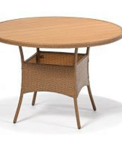 DEOKORK Záhradný ratanový stôl NEAPOL (cappuccino)