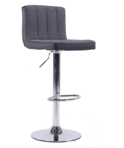 Barová stolička, sivá/čierna, HILDA